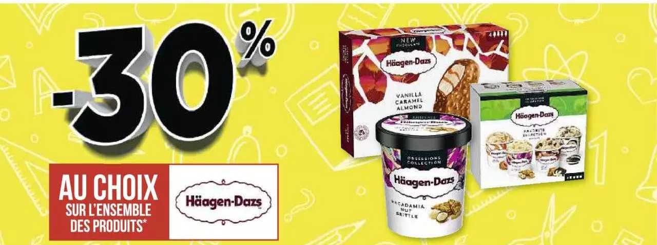 l'ensemble des produits häagen-dazs