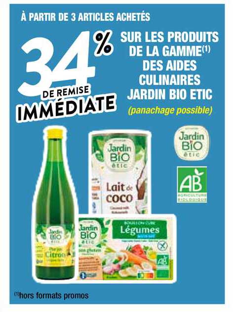 la gamme des aides culinaires jardin bio étic