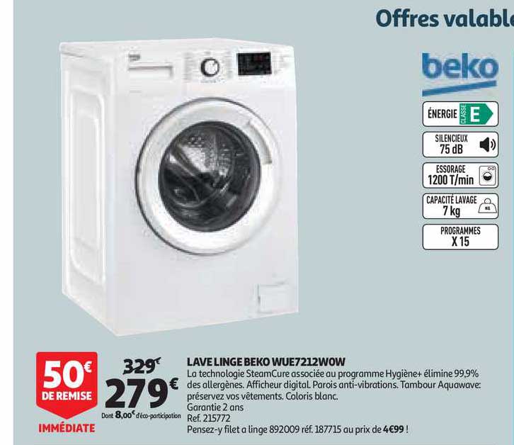 lave-linge beko wue7212wow