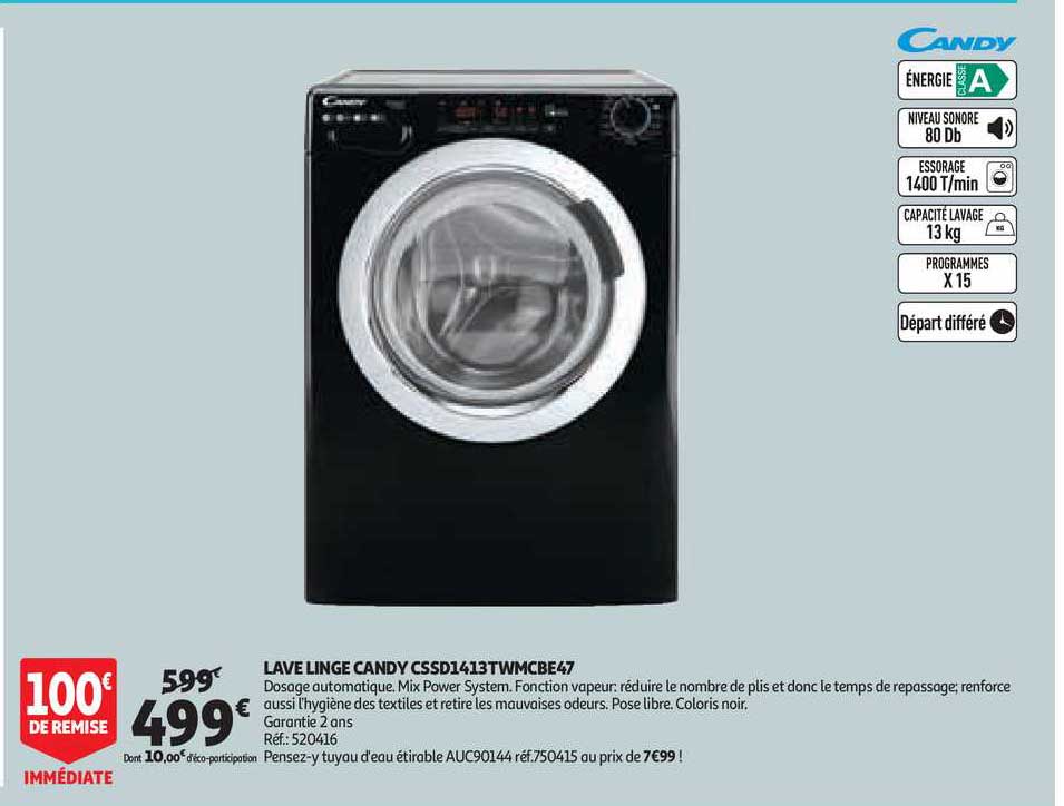 lave linge candy cssd1413twmcbe47