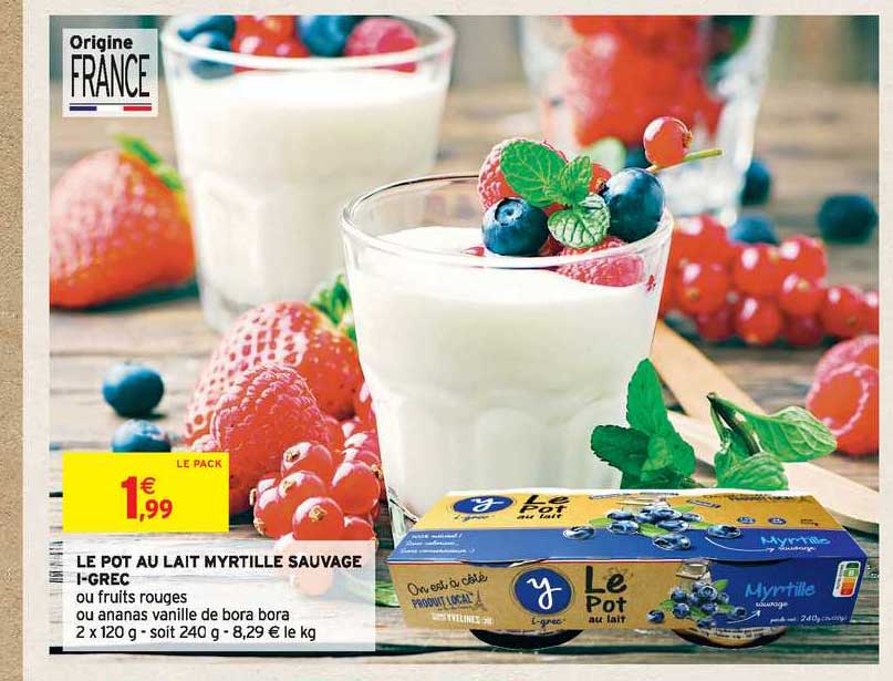 le pot au lait myrtille sauvage i-grec