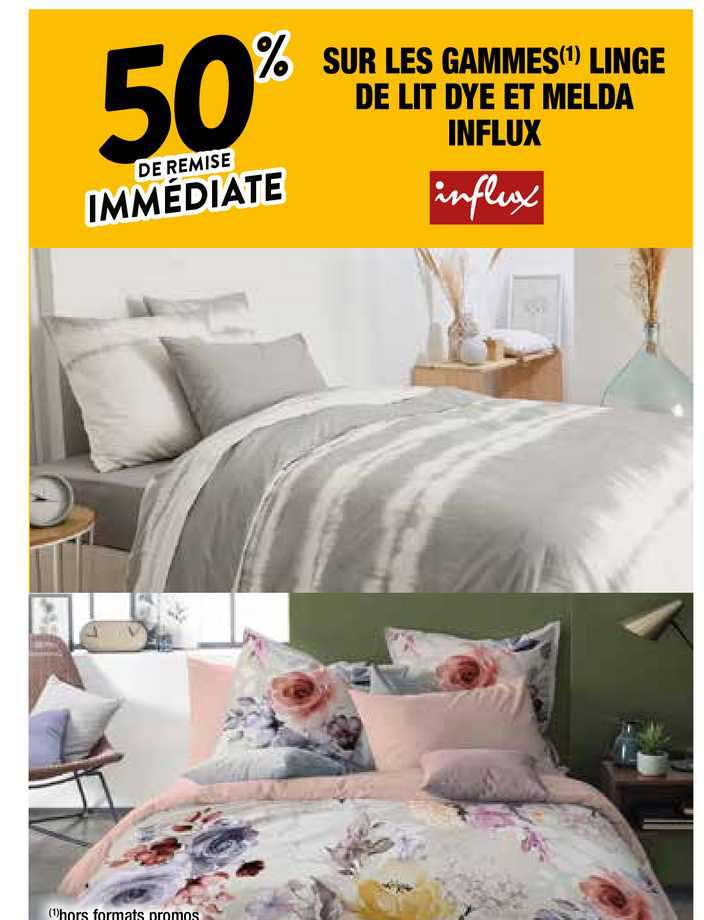 les gammes linge de lit dye et melda influx
