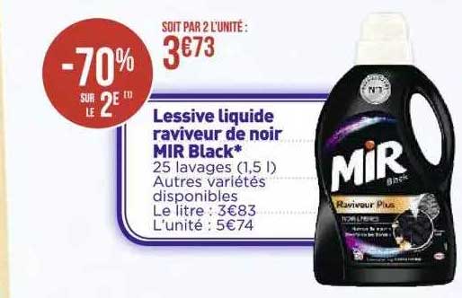 lessive liquide raviveur de noir mir black