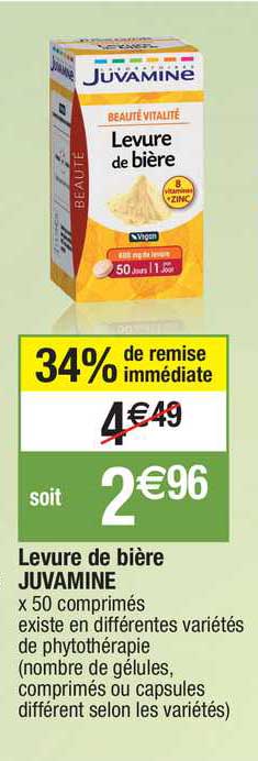levure de bière juvamine