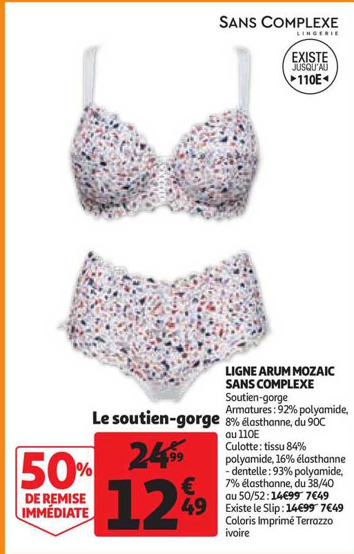 ligne arum mozaic sans complexe : le soutien-gorge