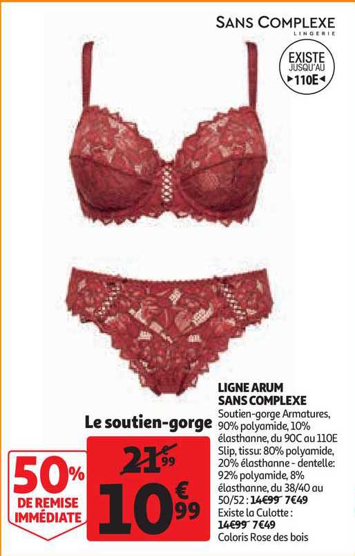ligne arum sans complexe : le soutien-gorge