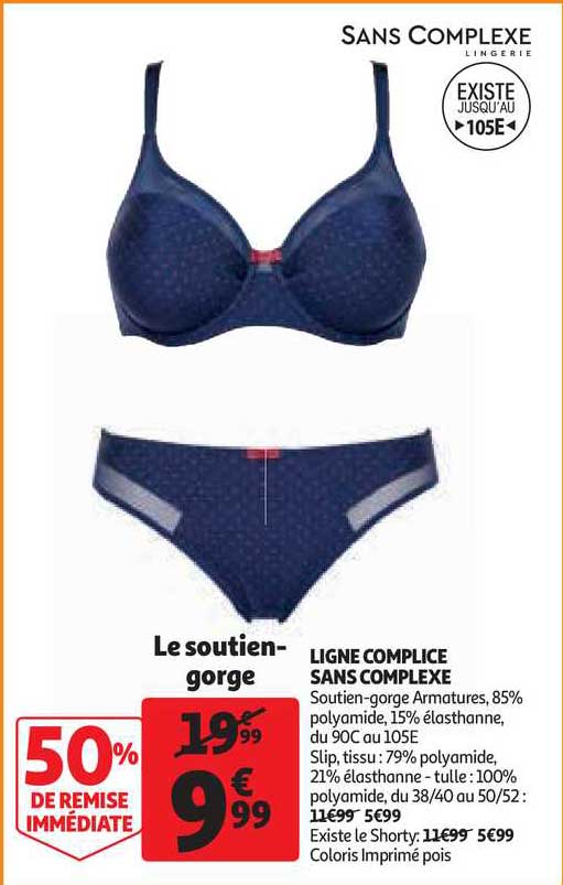 ligne complice sans complexe : le soutien-gorge