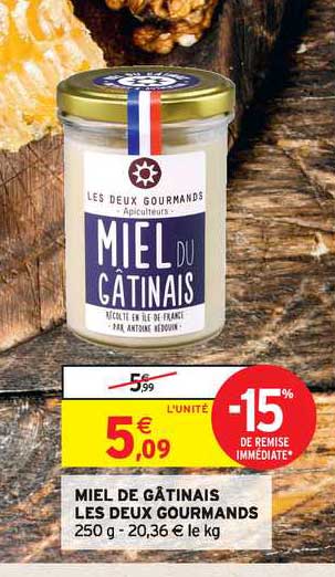 miel de gâtinais les deux gourmands