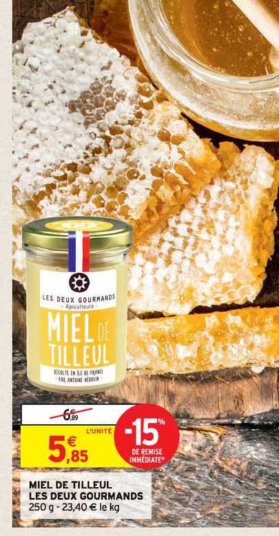 miel de tilleul les deux gourmands