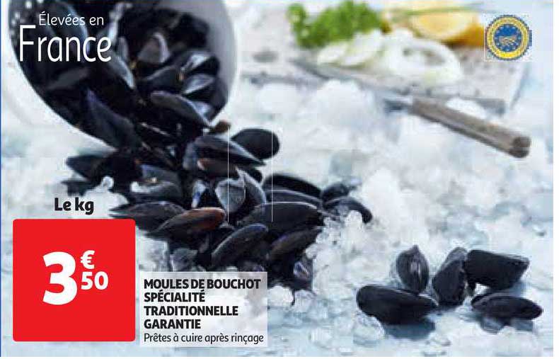 moules de bouchot spécialité traditionnelle garantie