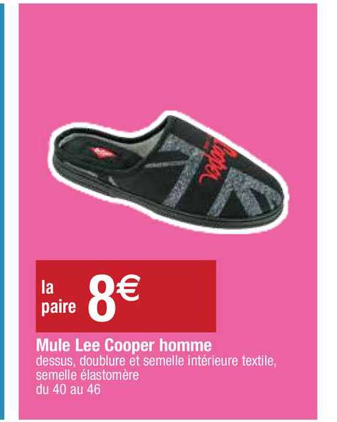 mule lee cooper homme