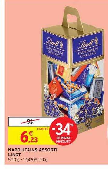 napolitains assorti lindt