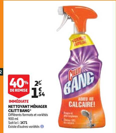 nettoyant ménager cilitt bang
