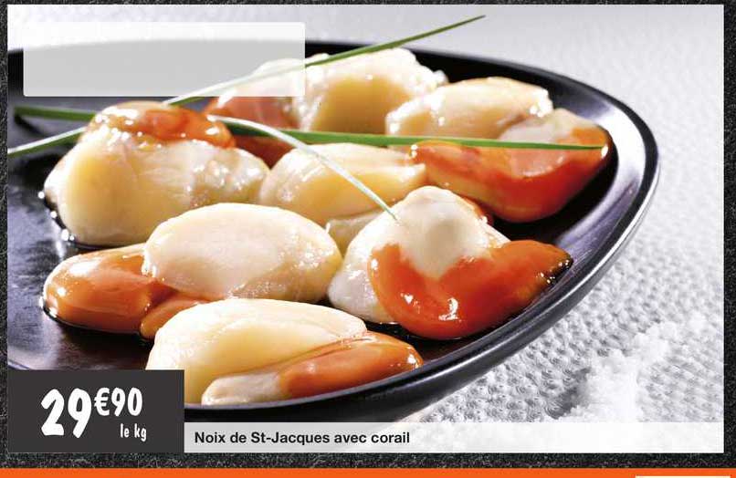 noix de st-jacques avec corail