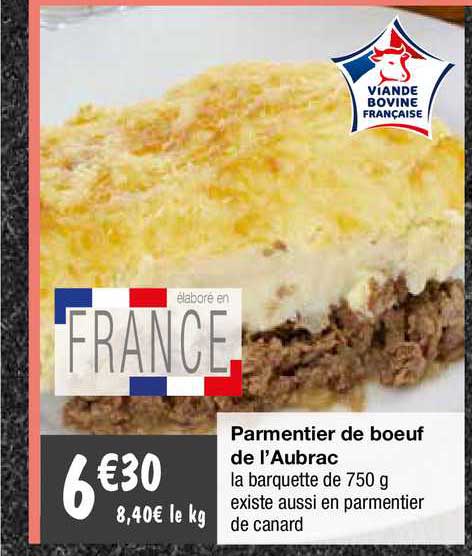 parmentier de bœuf de l'aubrac