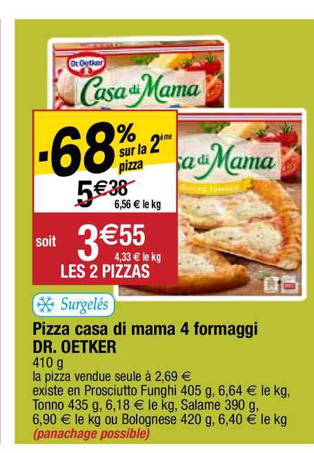 pizza casa di mama 4 formaggi dr. oetker