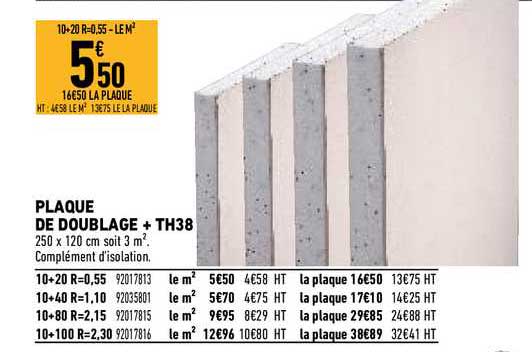 plaque de doublage + th38