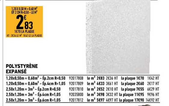 polystyrène expansé