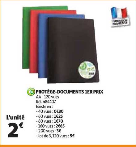 protège-documents 1er prix