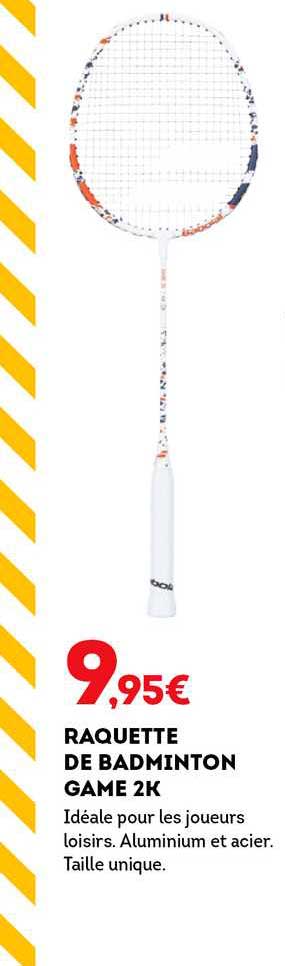 raquette de badminton game 2k
