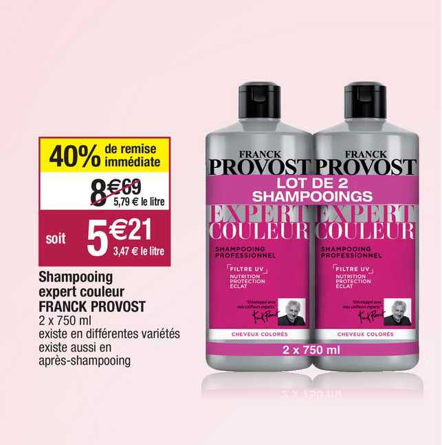 shampooing expert couleur franck provost