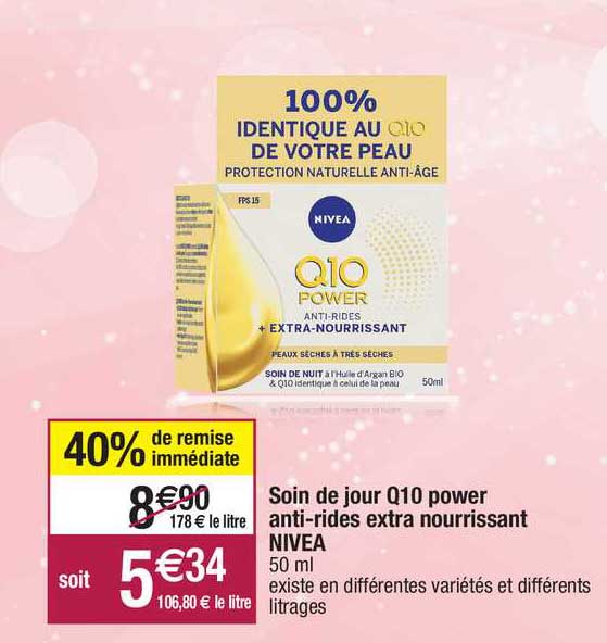 soin de jour q10 power anti-rides extra nourrissant nivea