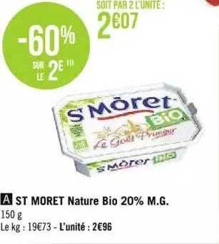 st môret nature bio 20% m.g.