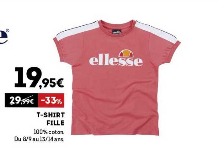 t-shirt fille ellesse