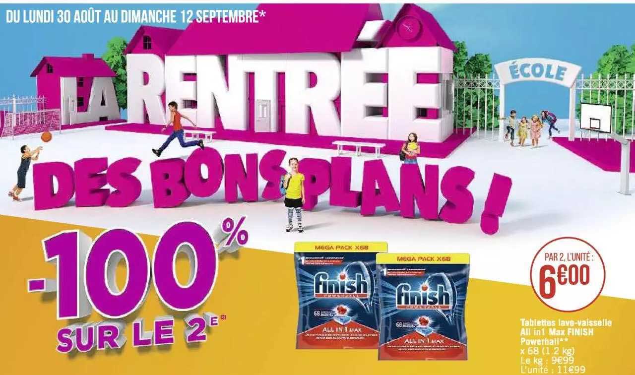 tablettes lave-vaisselle all in 1 max finish powerball