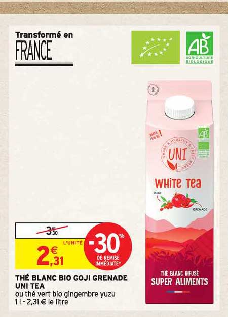 thé blanc bio goji grenade uni tea