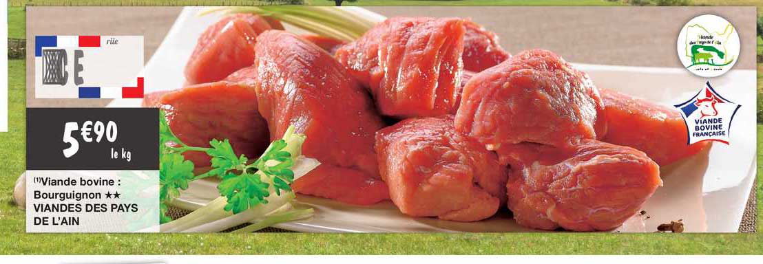 Viande Bovine : Bourguignon Viandes Des Pays De L'ain