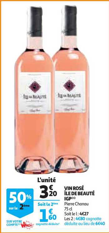 vin rosé île de beauté igp pierre chanau