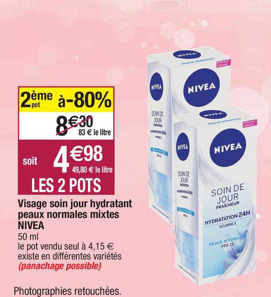 visage soin jour hydratant peaux normales mixtes nivea