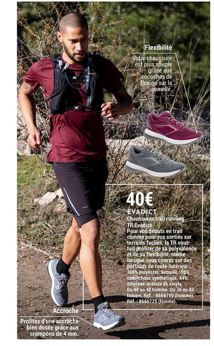 chaussures trail running tr evadict