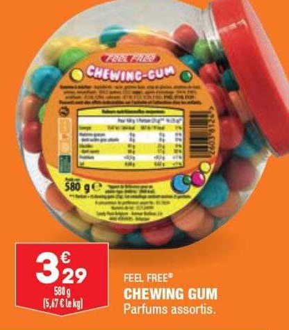 chewing gum feel free