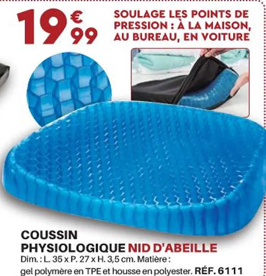 coussin physiologique nid d'abeille