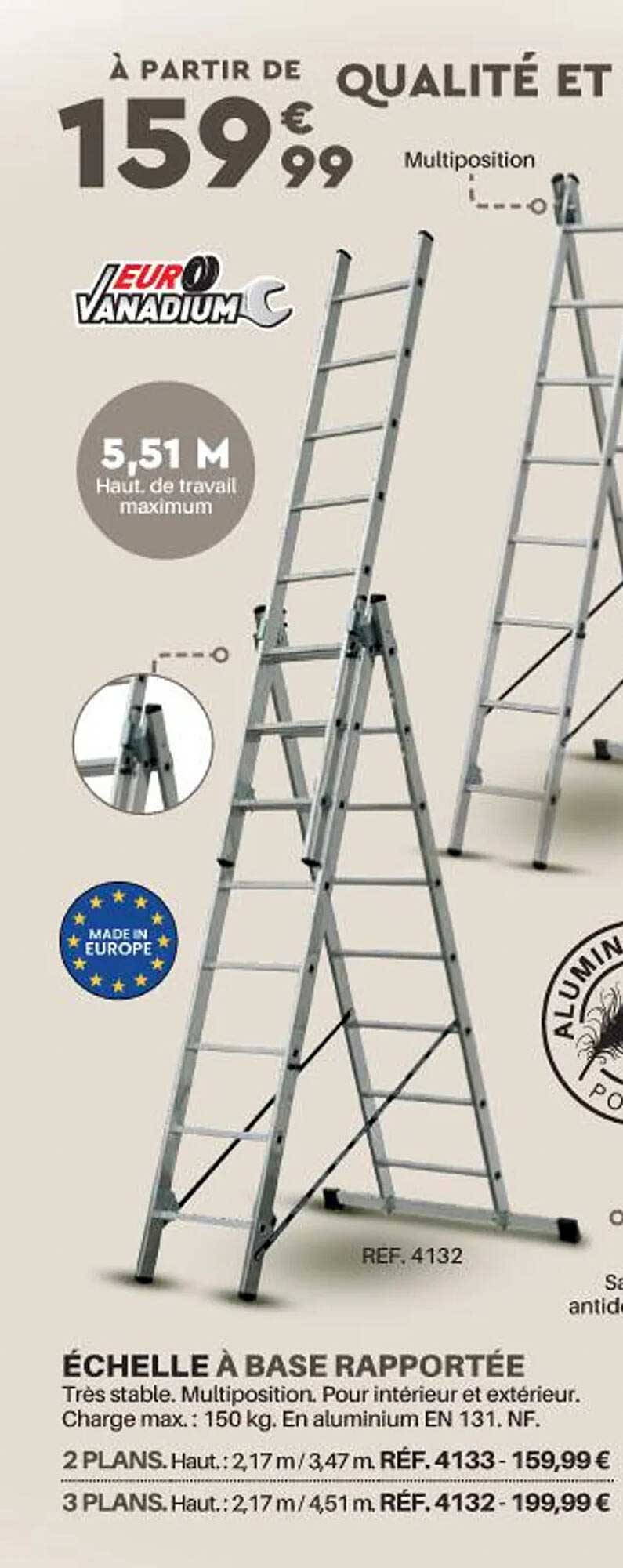 échelle à Base Rapportée