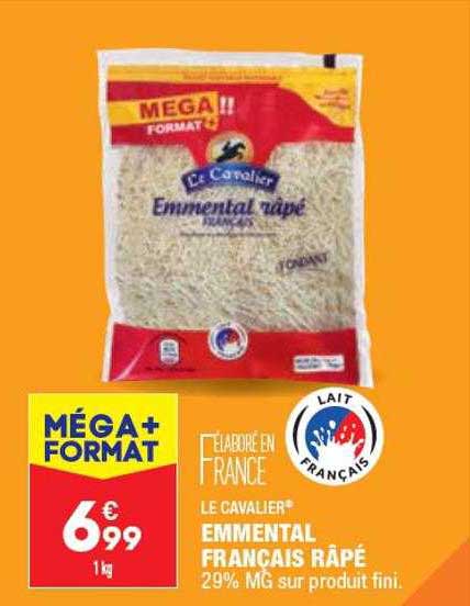 Emmental Français Râpé Le Cavalier