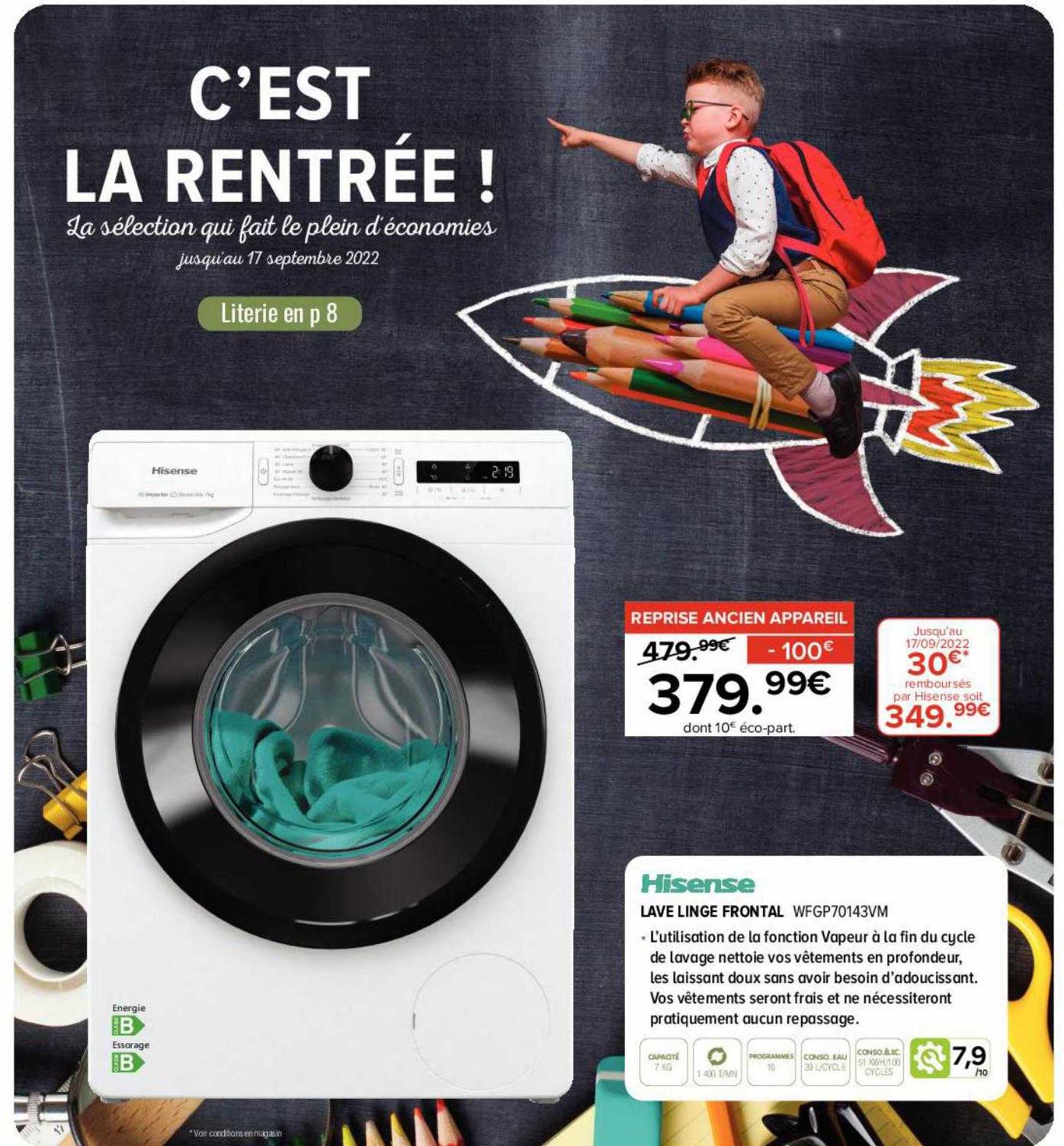 lave linge frontal hisense