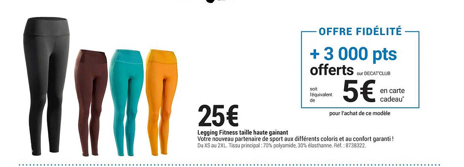 Legging Fitness Taille Haute Gainant