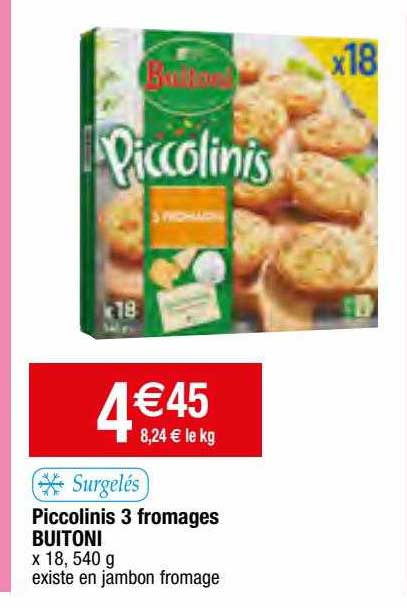 Piccolinis 3 Fromages Buitoni