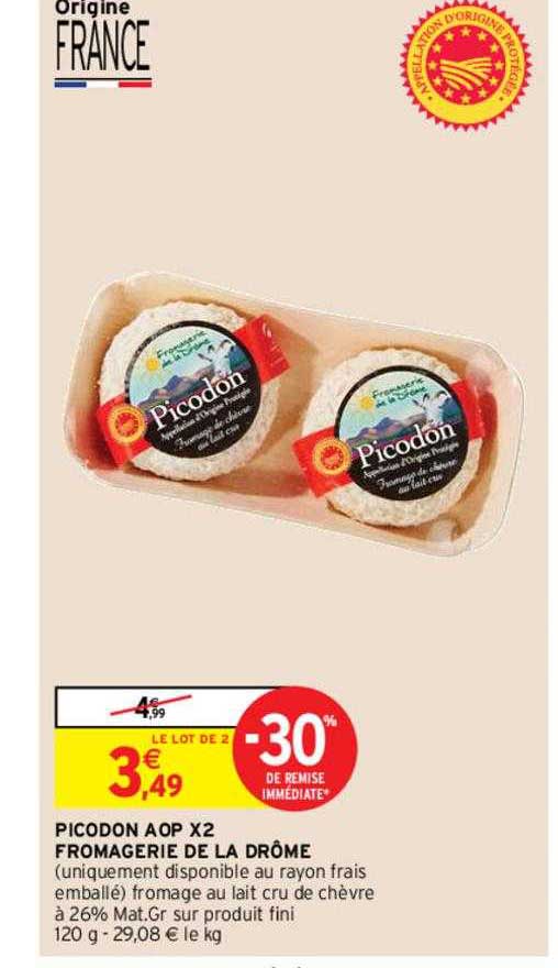 picodon aop x2 fromagerie de la drôme