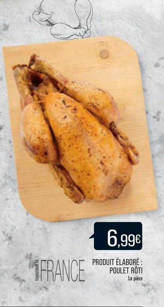 produit élaboré : poulet rôti