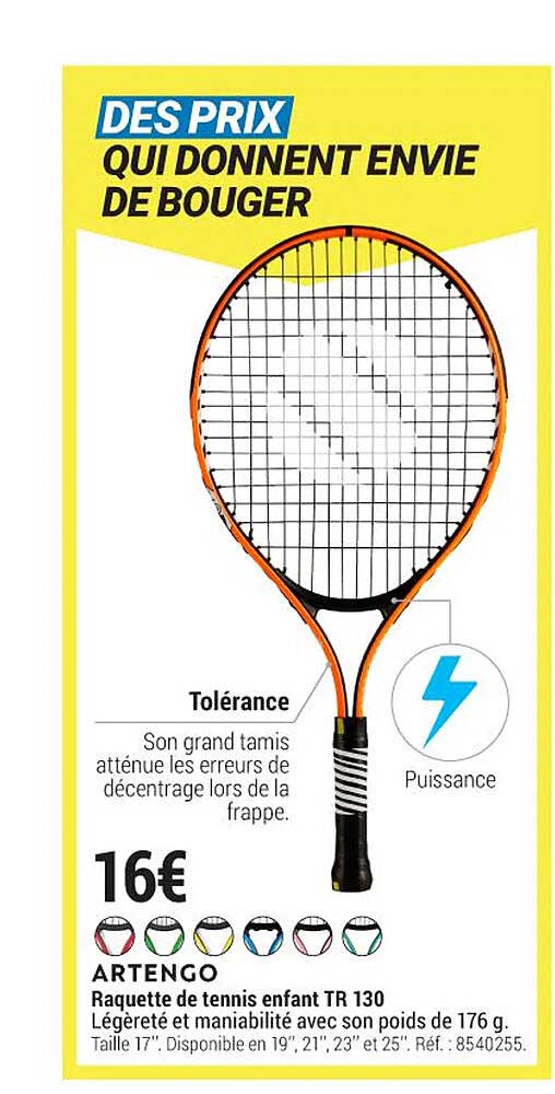 Raquette De Tennis Enfant Tr 130 Artengo
