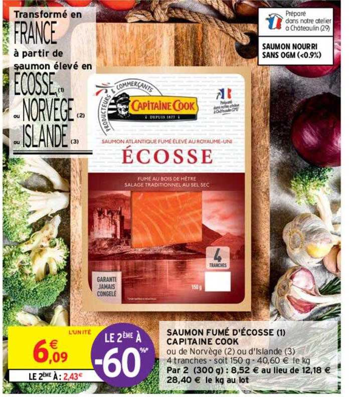 saumon fumé d'écosse capitaine cook