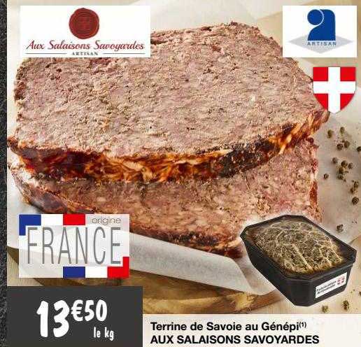 terrine de savoie au génépi aux salaisons savoyardes