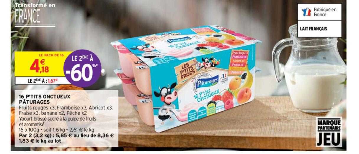 16 p'tits onctueux pâturages