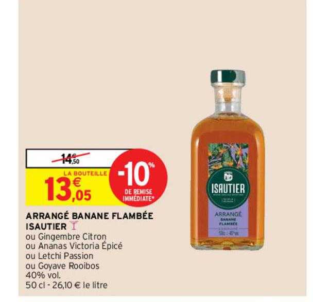 arrangé banane flambée isautier