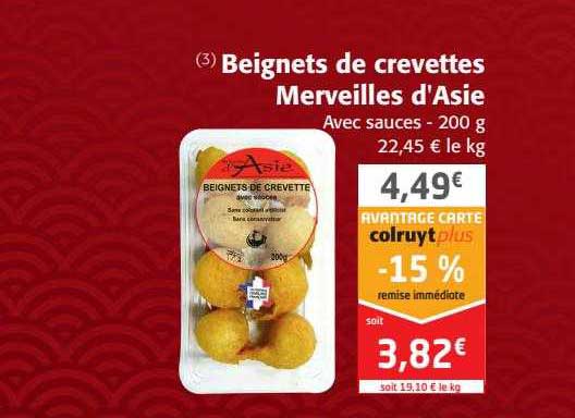 beignets de crevettes merveilles d'asie