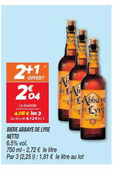 bière abbaye de lyre netto